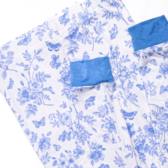 Timeless Toile Bamboo Pajama Set, Blue