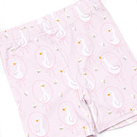Silly Goose Bamboo Pajama Short Set, Pink