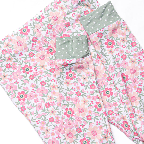 Berry Blitz Blooms Bamboo Pajama Set, Pink