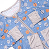 Overnight Orbit Bamboo Zippy Pajama, Blue