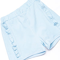 Blue Sea Stinger Applique Ruffle Short Set, Blue
