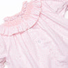 Powder Pink Petals Smocked Legging Set, Pink