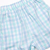 Look to the Sea Boy Short Set, Mint/Blue Check