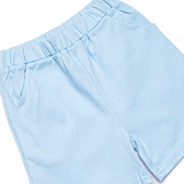 Beach Ball Bud Applique Short Set, Red