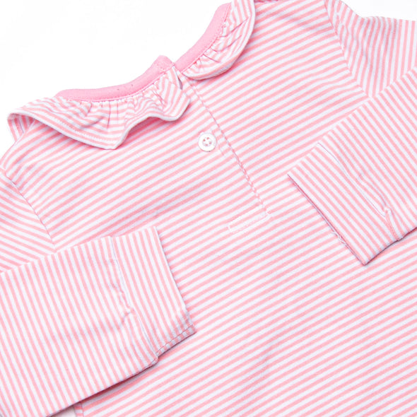 Haute Dog Applique Romper, Pink