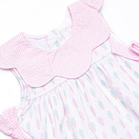 Pastel Pops Side Tie Short Set, Pink