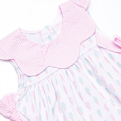 Pastel Pops Side Tie Short Set, Pink