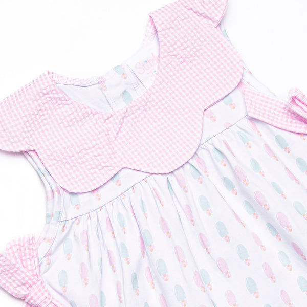 Pastel Pops Side Tie Short Set, Pink