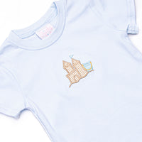 By the Sea Build Applique Short Set, Blue