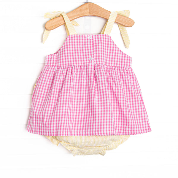Sour Slice Applique Pocket Diaper Set, Pink