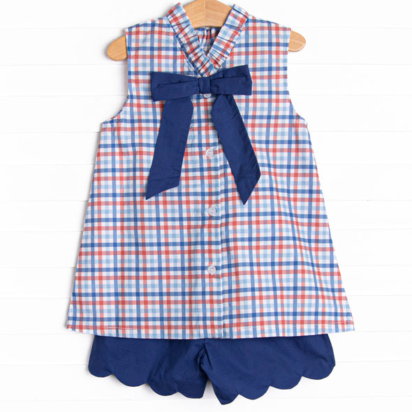 Lady Liberty Short Set, Blue