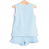 Plain Jane Short Set, Blue