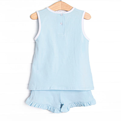 Plain Jane Short Set, Blue