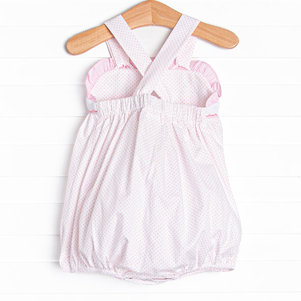 Striped Sails Smocked Bubble, Pink