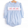 Toodles, Poodles Smocked Bubble, Blue