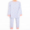 Periwinkle Patched Bamboo Pajama Set, Blue