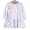 Timeless Toile Dress, Blue