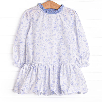 Timeless Toile Dress, Blue