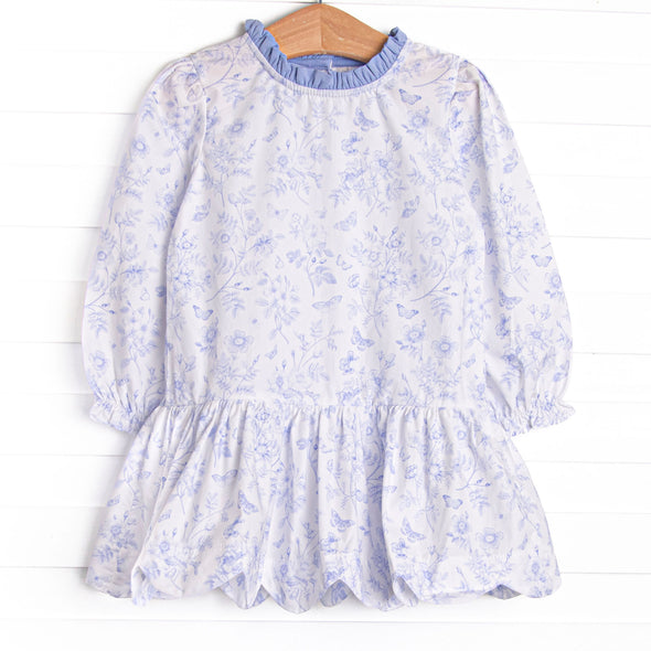 Timeless Toile Dress, Blue