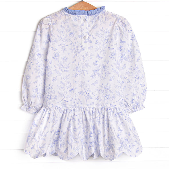 Timeless Toile Dress, Blue
