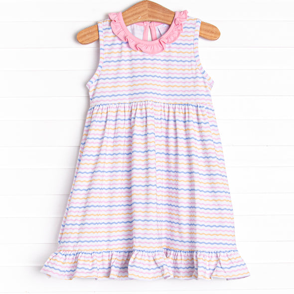 Ric Rac Rays Ruffle Dress, Pink