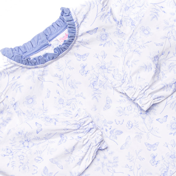 Timeless Toile Dress, Blue