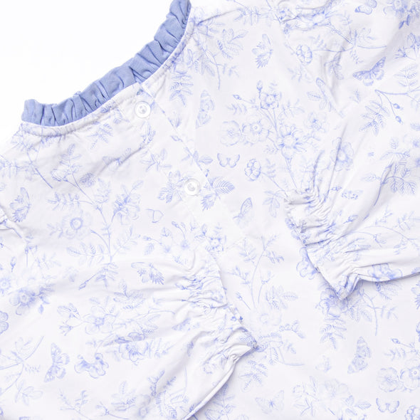Timeless Toile Dress, Blue