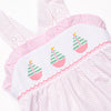 Striped Sails Smocked Bubble, Pink