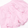 Striped Sails Smocked Ruffle Short Set, Pink