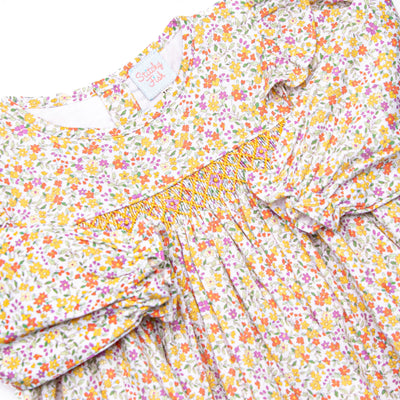 Golden Garden Smocked Legging Set, Yellow