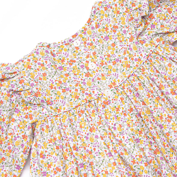 Golden Garden Smocked Legging Set, Yellow