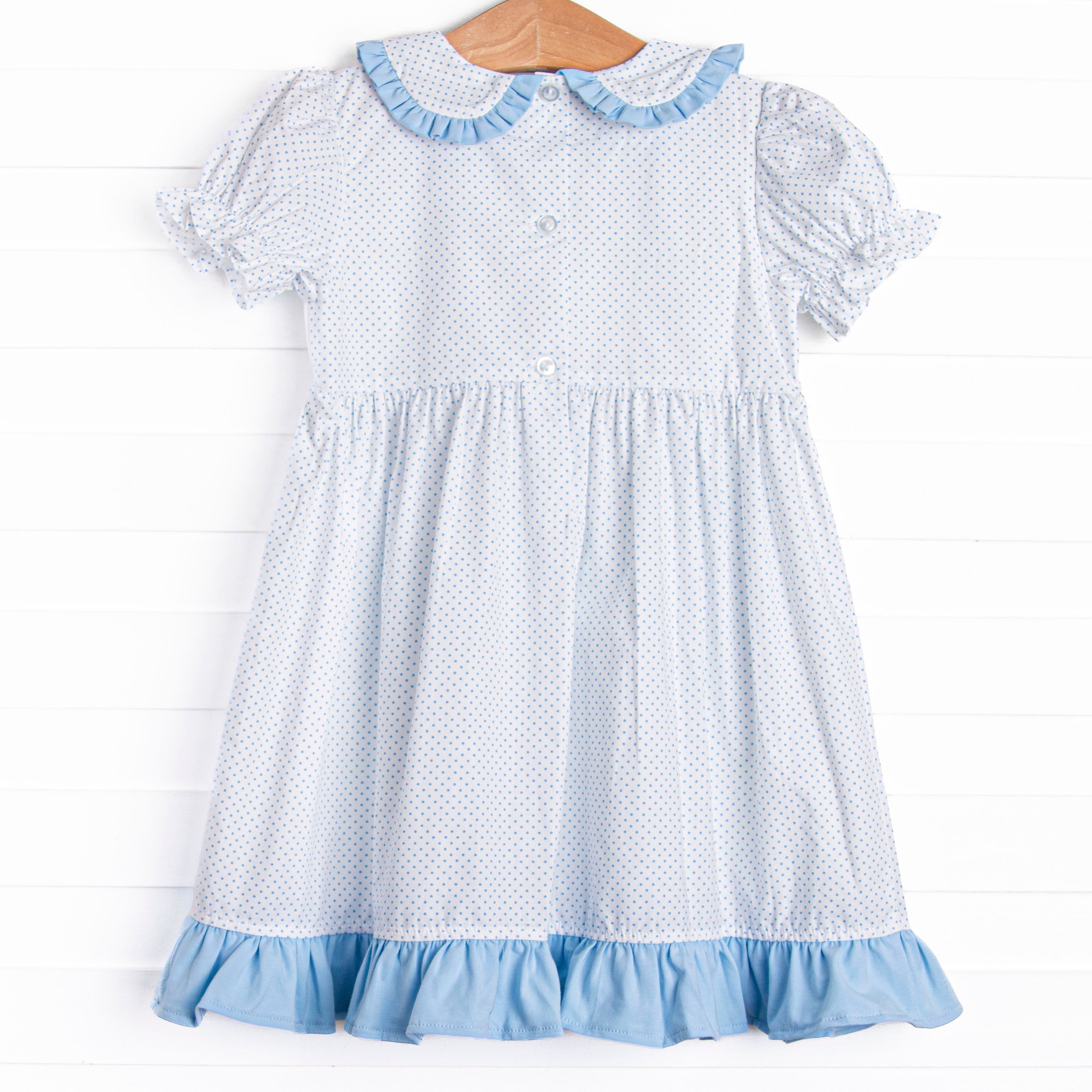 Fairytale Favorites Smocked Dress, Blue Stitchy Fish Fairytale Favorites Smocked Dress, Blue Stitchy Fish