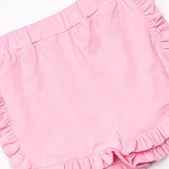 Ric Rac Rays Ruffle Short Set, Pink