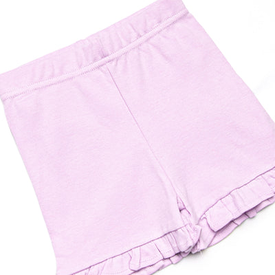 Farmer Market Florals Ruffle Short Set, Purple