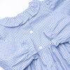Outstanding Orchard Smocked Dress, Blue Check