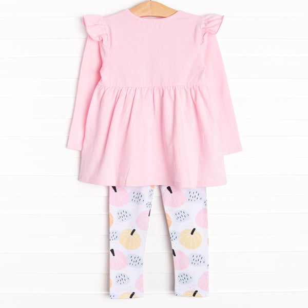 Pumpkin Patch Legging Set, Pink