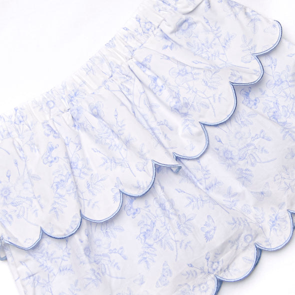 Timeless Toile Skirt Set, Blue