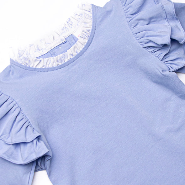 Timeless Toile Skirt Set, Blue