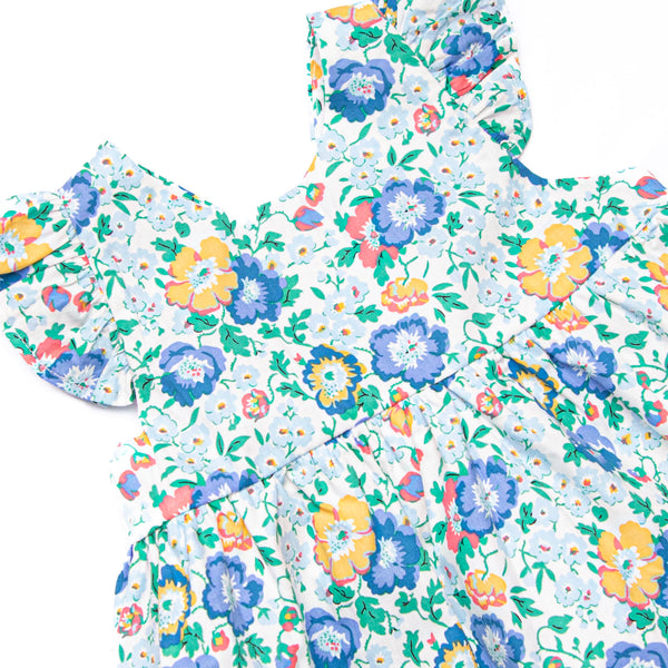 Bluebell and Bloom Ruffle Short Set, Blue