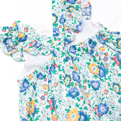 Bluebell and Bloom Ruffle Short Set, Blue