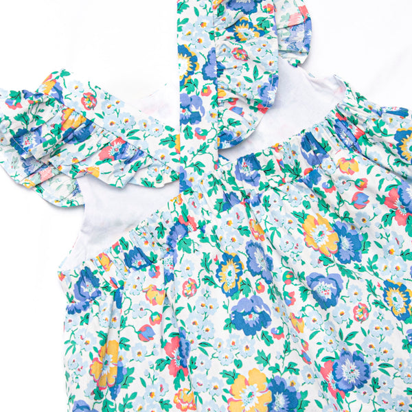 Bluebell and Bloom Ruffle Short Set, Blue
