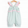 Sweet Pea Bubble Romper, Green