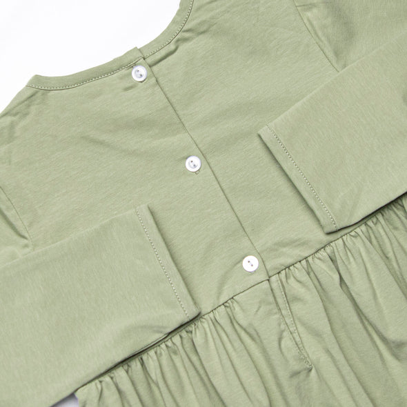 Fishing Hole Friend Smocked Romper, Green