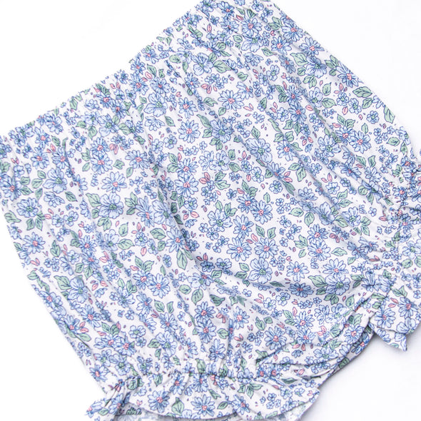 Blossom in Blue Diaper Set, Blue