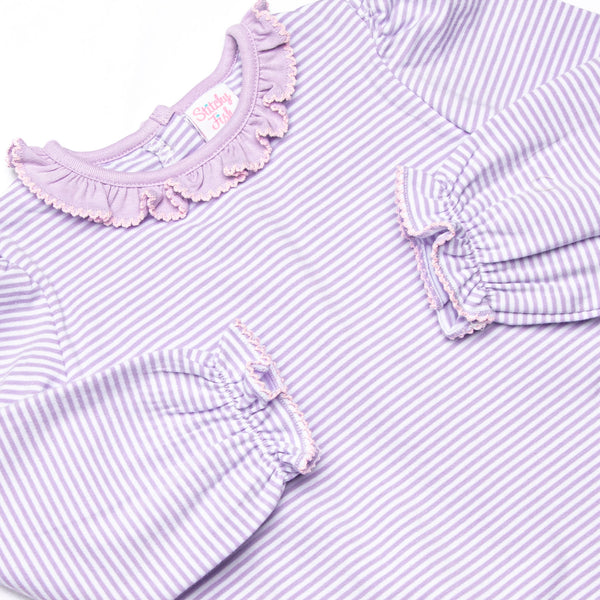 Puurfect Petals Applique Skirted Bubble, Purple