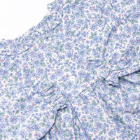 Blossom in Blue Ruffle Legging Set, Blue