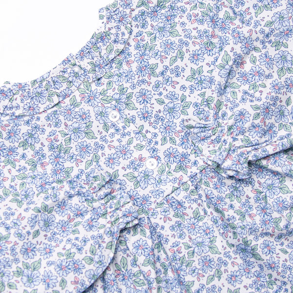 Blossom in Blue Ruffle Legging Set, Blue