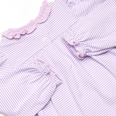 Puurfect Petals Applique Skirted Bubble, Purple