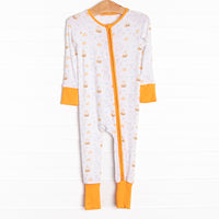 Costume Contest Bamboo Zippy Pajama, Orange