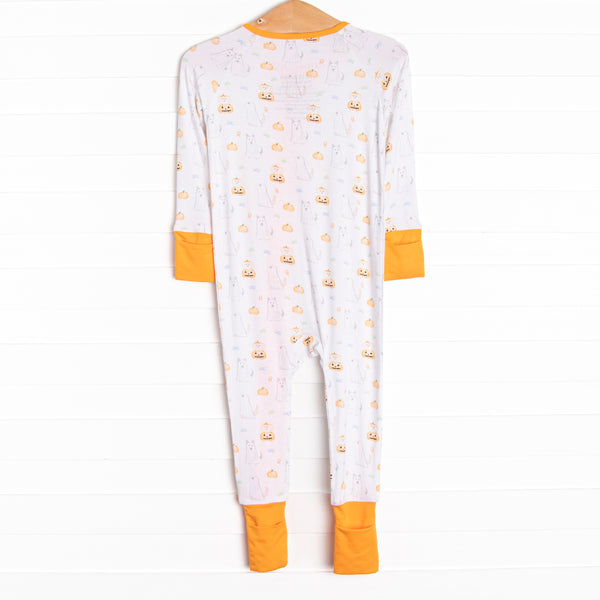 Costume Contest Bamboo Zippy Pajama, Orange
